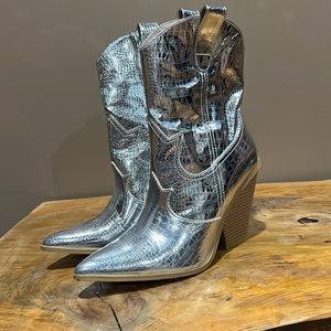 Silver Heeled Boots